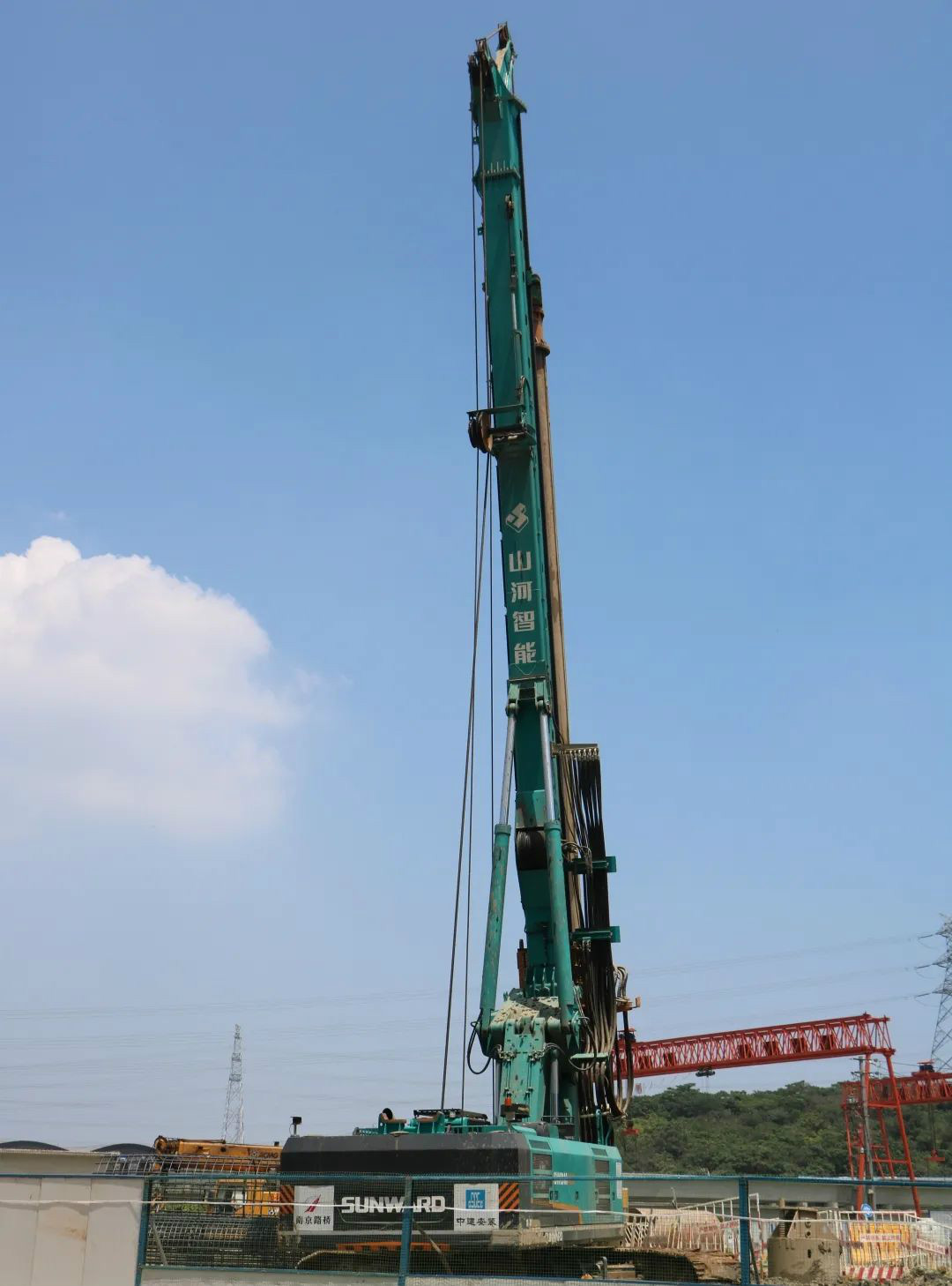 強悍表現(xiàn)贏青睞！山河智能360H旋挖鉆助力南京312國道改擴建