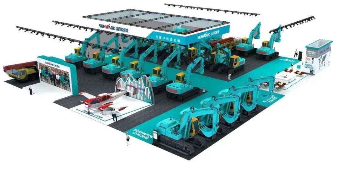 進(jìn)場布展！2021年長沙國際工程機(jī)械展倒計時，山河智能展區(qū)亮點(diǎn)提前劇透