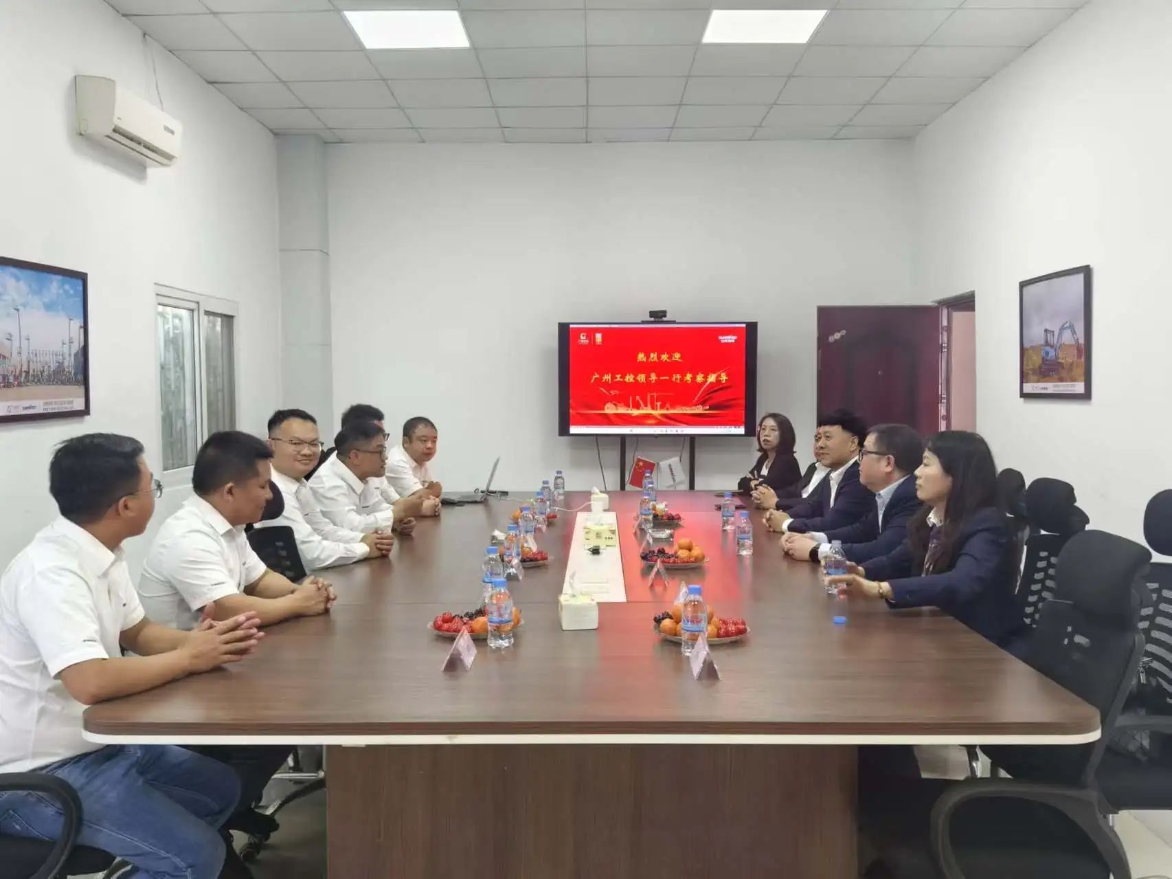 廣州工控集團黨委書記、董事長景廣軍率隊考察山河智能柬埔寨子公司