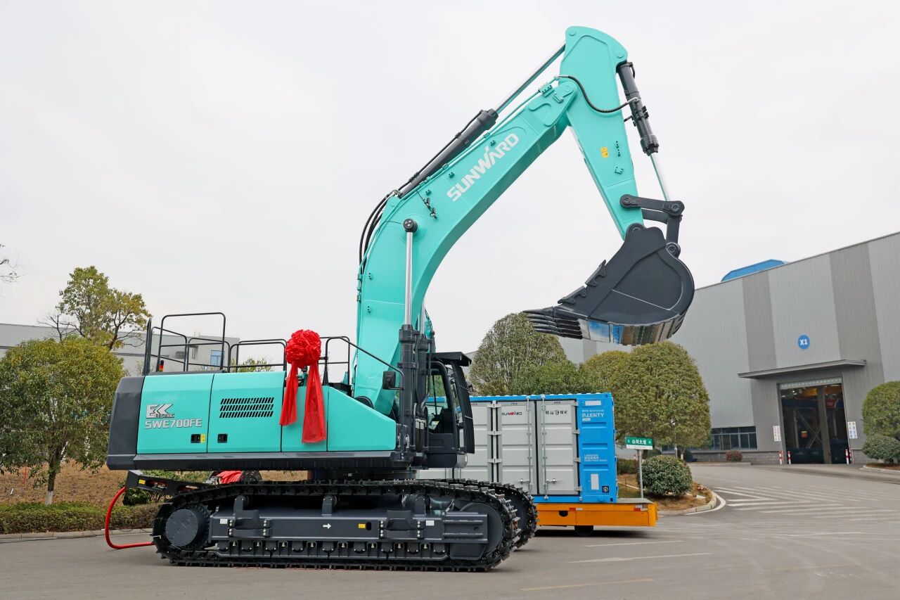 山河智能SWE700FE電動挖掘機成功交付，助力打造綠色智慧礦山