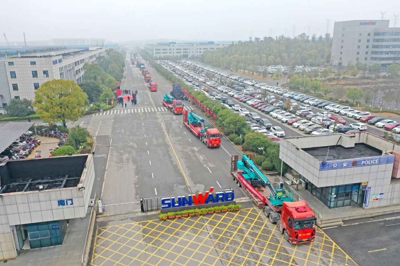 山河智能舉行2026年正月系列發(fā)貨儀式，過(guò)億元設(shè)備奔赴全球